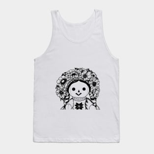 Floral Mexican Doll Tank Top